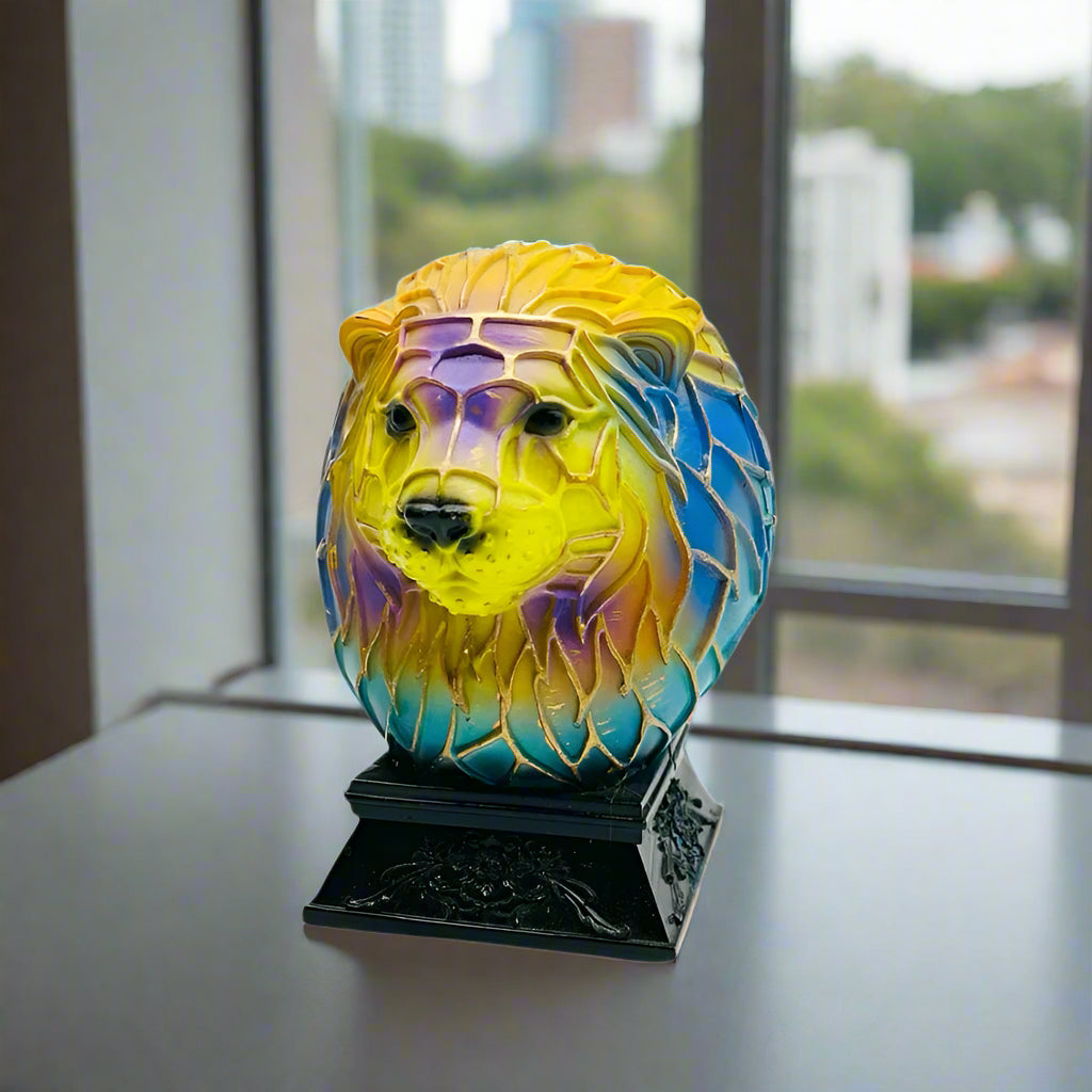 Stained Glass Animal LED Table Lamp