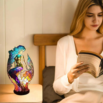 Stained Glass Animal LED Table Lamp