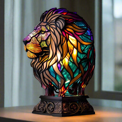 Stained Glass Animal LED Table Lamp