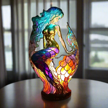 Stained Glass Animal LED Table Lamp