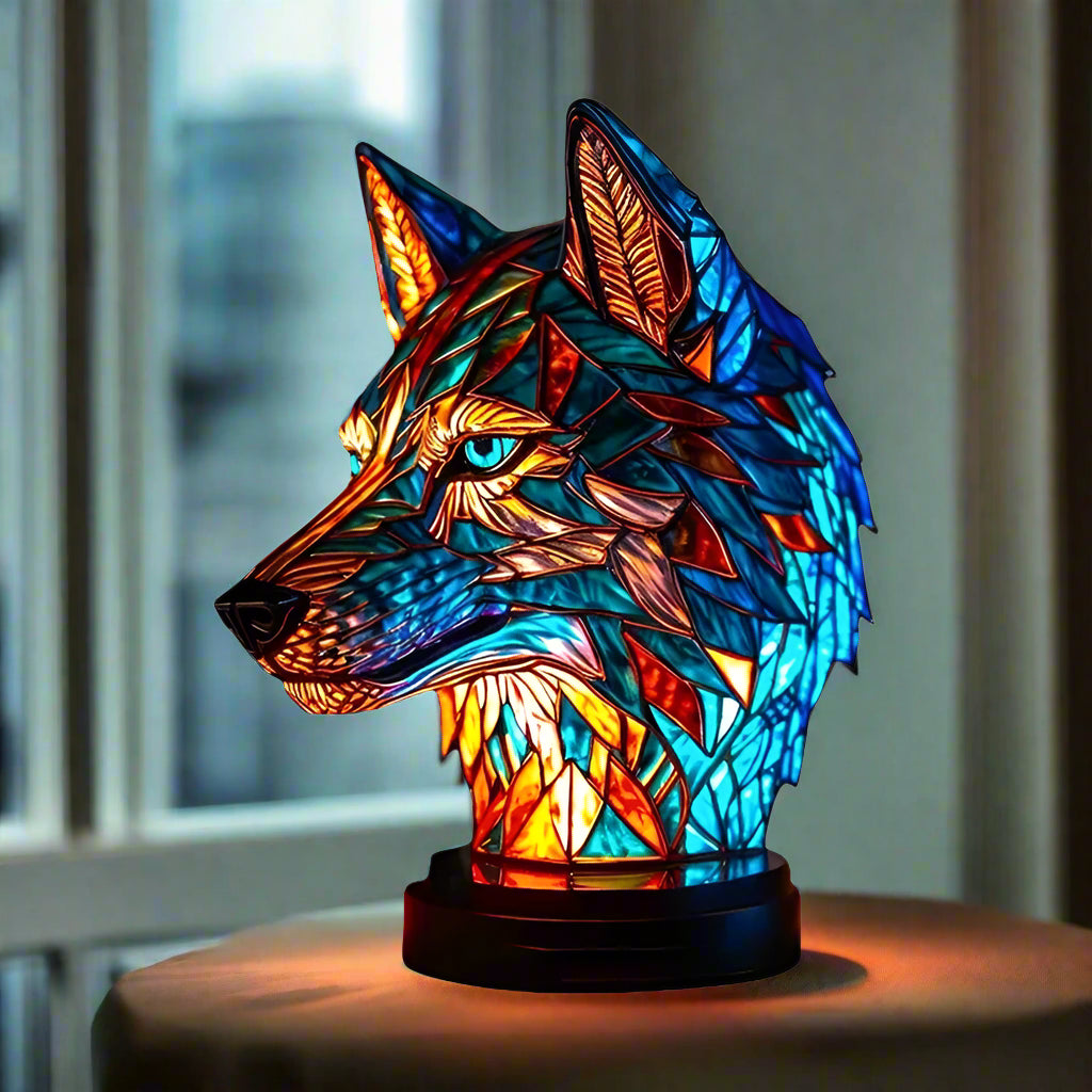 Stained Glass Animal LED Table Lamp